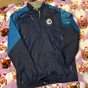 Reebok center ice Winnipeg jets zip up performance jacket size men’s medium